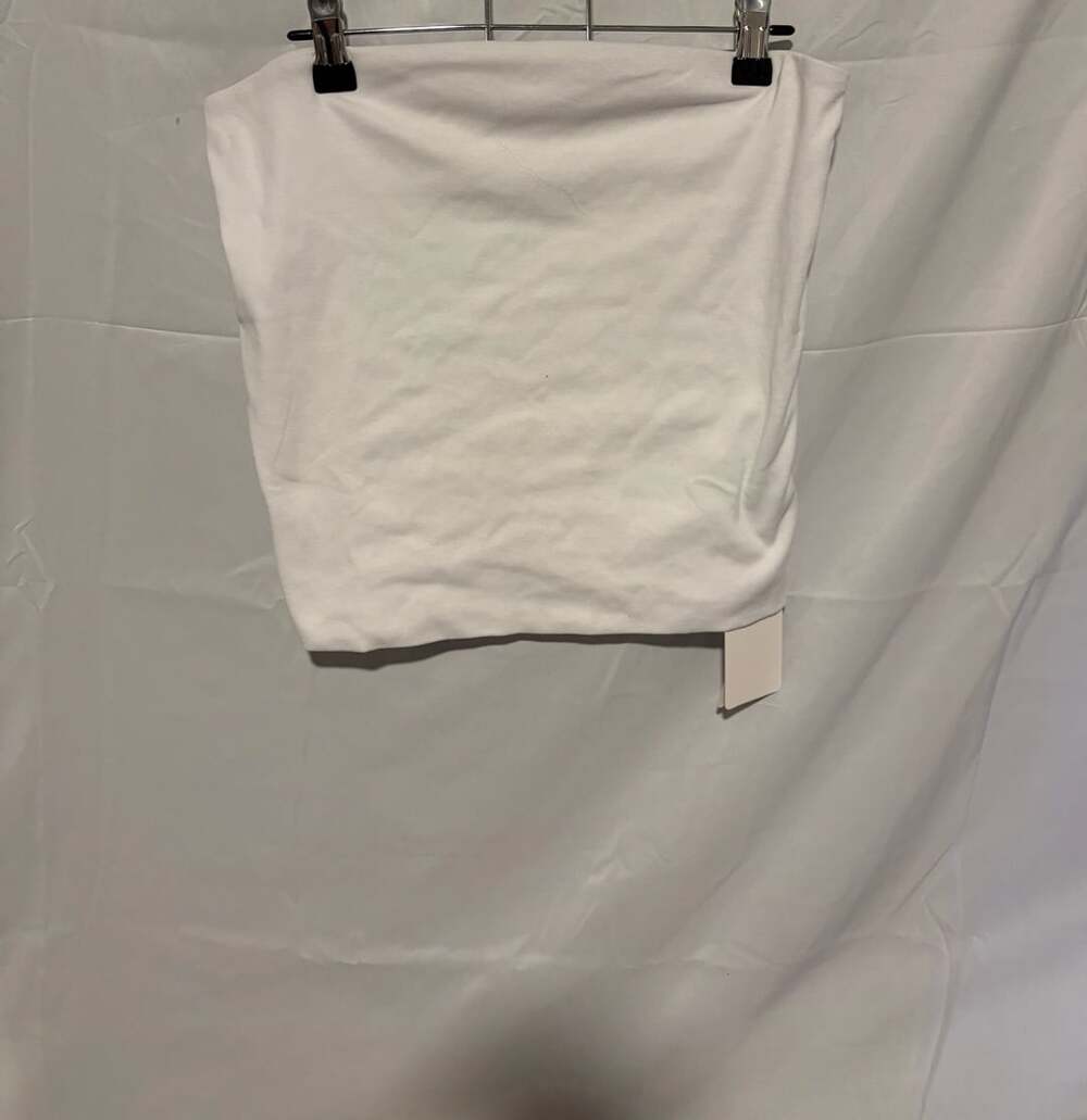 Lomon Tube Top Size M White Cotton